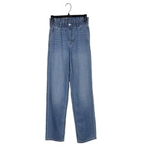 AEO American Eagle Mom Jeans High Rise Paper Bag Waist Women’s Size 2 Regular
